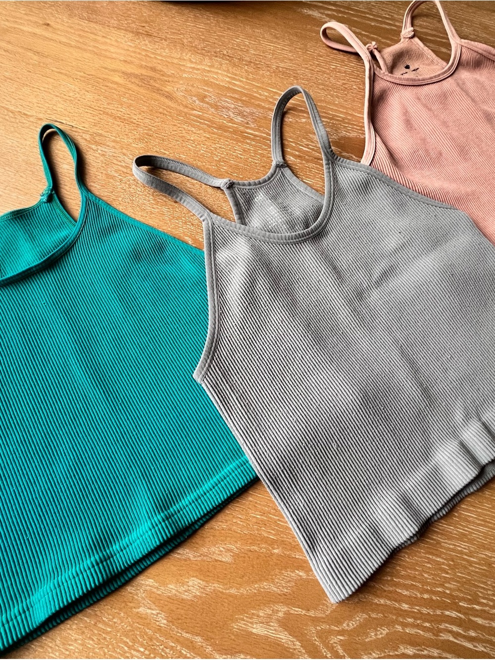 Bundle of Ribbed Crop Tops/Tank Tops